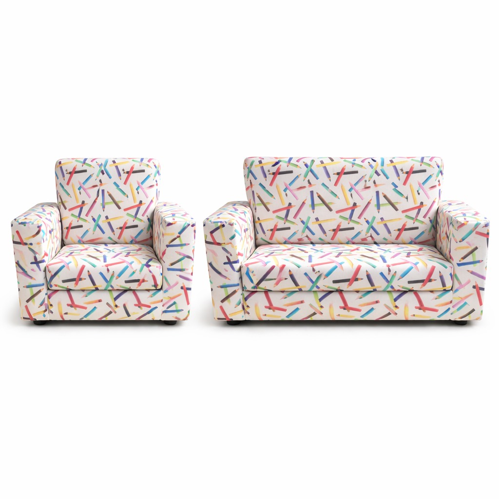 Kiddies Colorful Chairs Single & Double Seaters or Set | Fine Craft Furniture